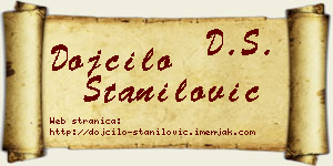 Dojčilo Stanilović vizit kartica